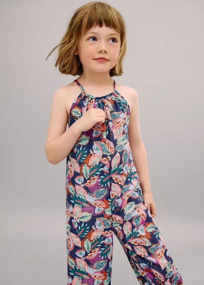 Kombinéza s květinovým potiskem Kombinéza s květinovým potiskem