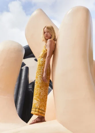 Kombinéza s tropickým potiskem