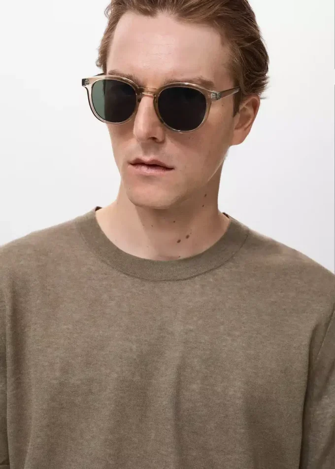 Kontrastní tričko ze směsi bavlny Kontrastní tričko ze směsi bavlny