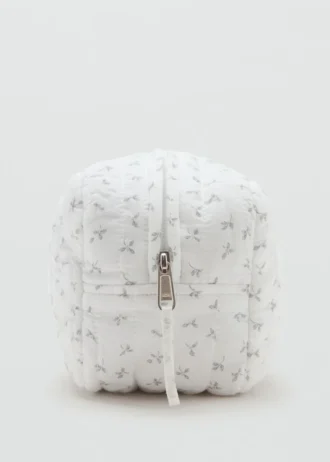 Kosmetická taška s květinovým potiskem