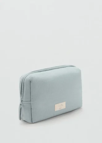 Kosmetická taška z texturované bavlny