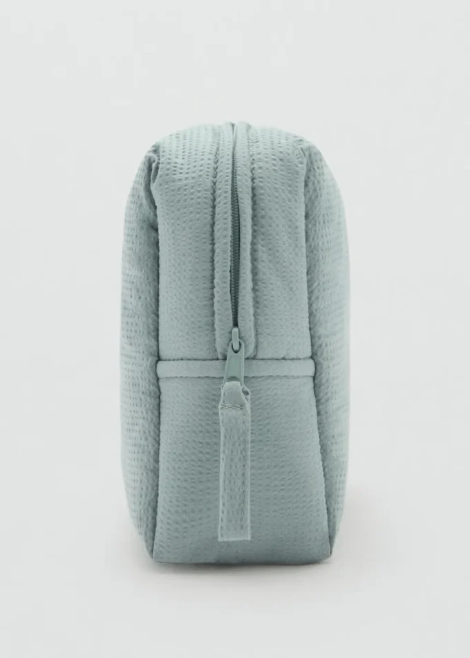 Kosmetická taška z texturované bavlny Kosmetická taška z texturované bavlny