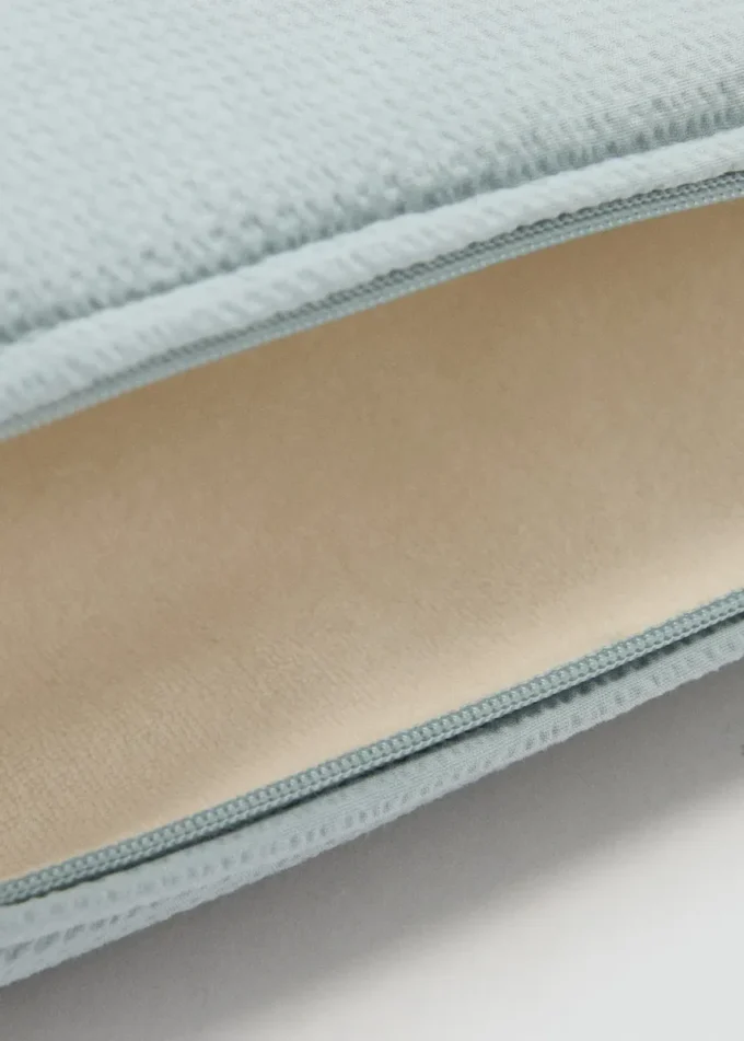 Kosmetická taška z texturované bavlny Kosmetická taška z texturované bavlny