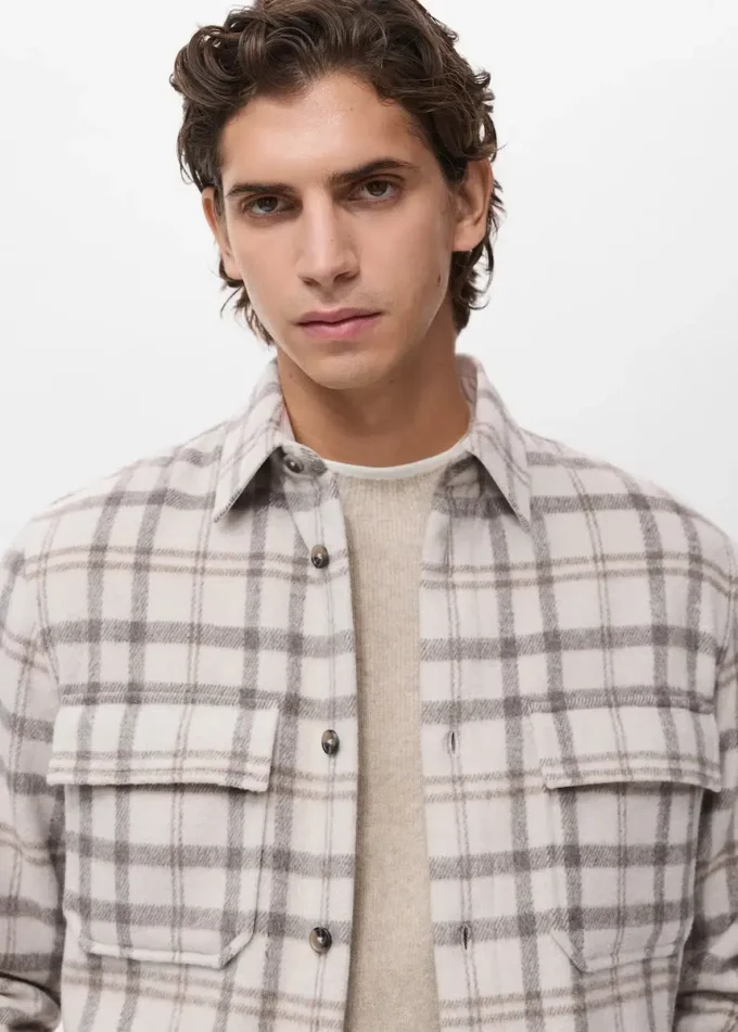 Kostkovaná flanelová košile Kostkovaná flanelová košile