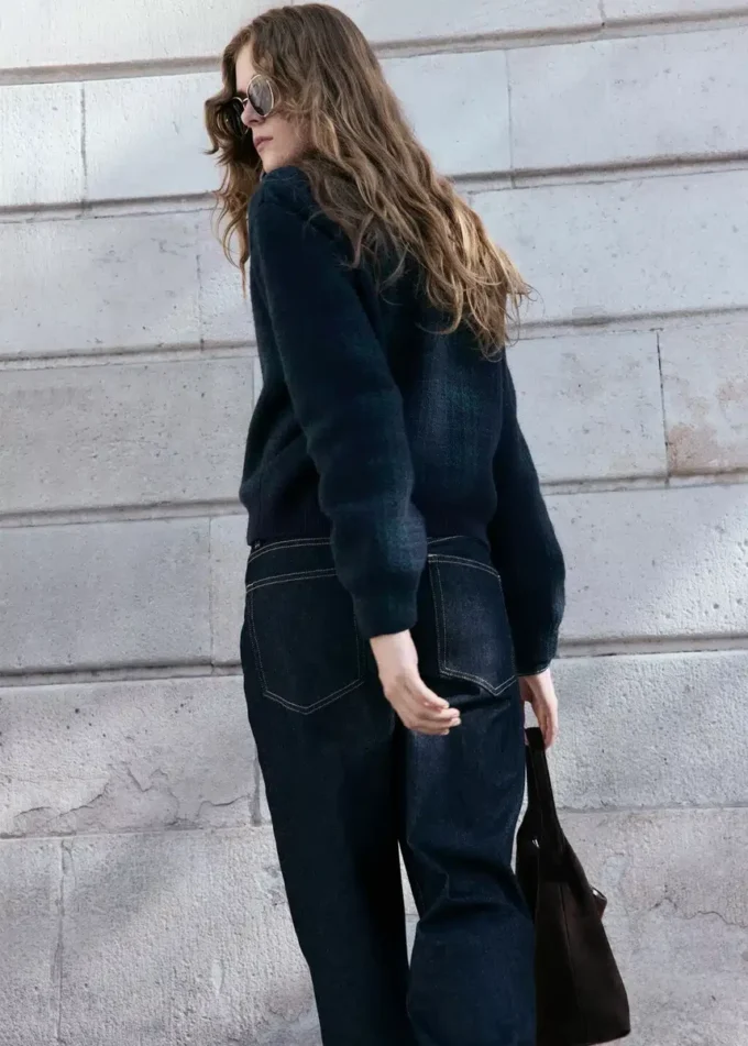 Kostkovaný kardigan na zip Kostkovaný kardigan na zip