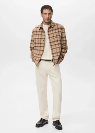 Kostkovaná košile s kapsami