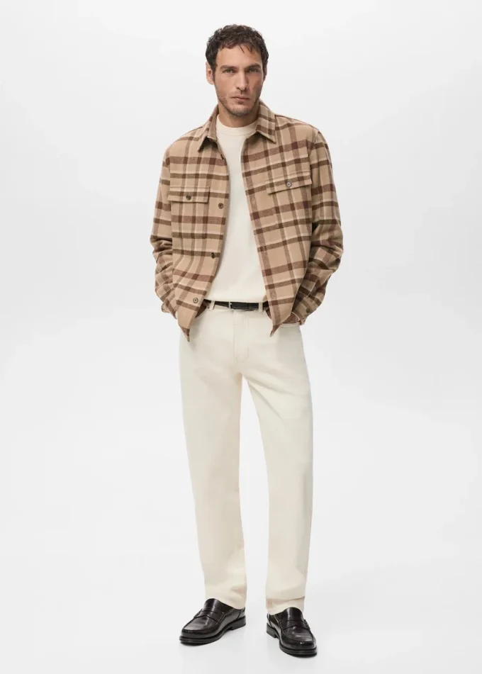 Kostkovaná košile s kapsami Kostkovaná košile s kapsami