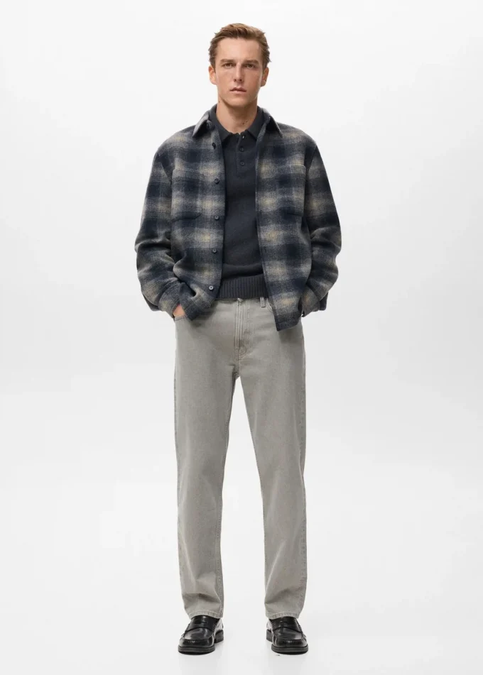 Kostkovaná košile s kapsami Kostkovaná košile s kapsami