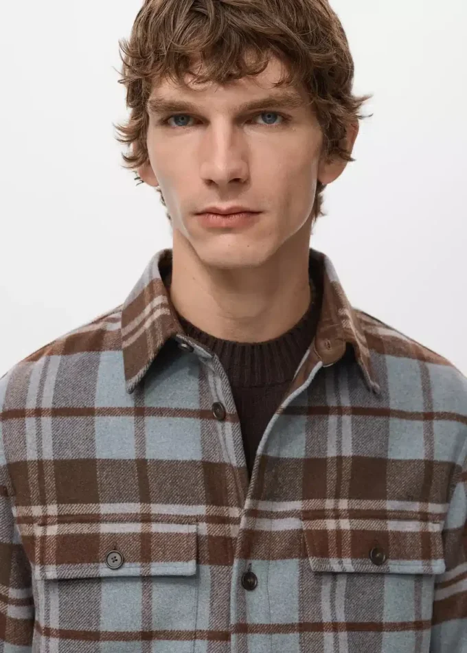 Kostkovaná košile s kapsami Kostkovaná košile s kapsami