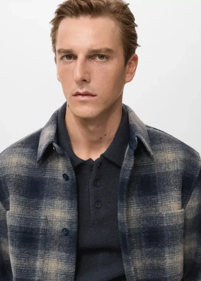 Kostkovaná košile s kapsami Kostkovaná košile s kapsami