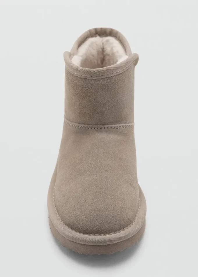 Kotníkové boty s ovčí kůží Kotníkové boty s ovčí kůží