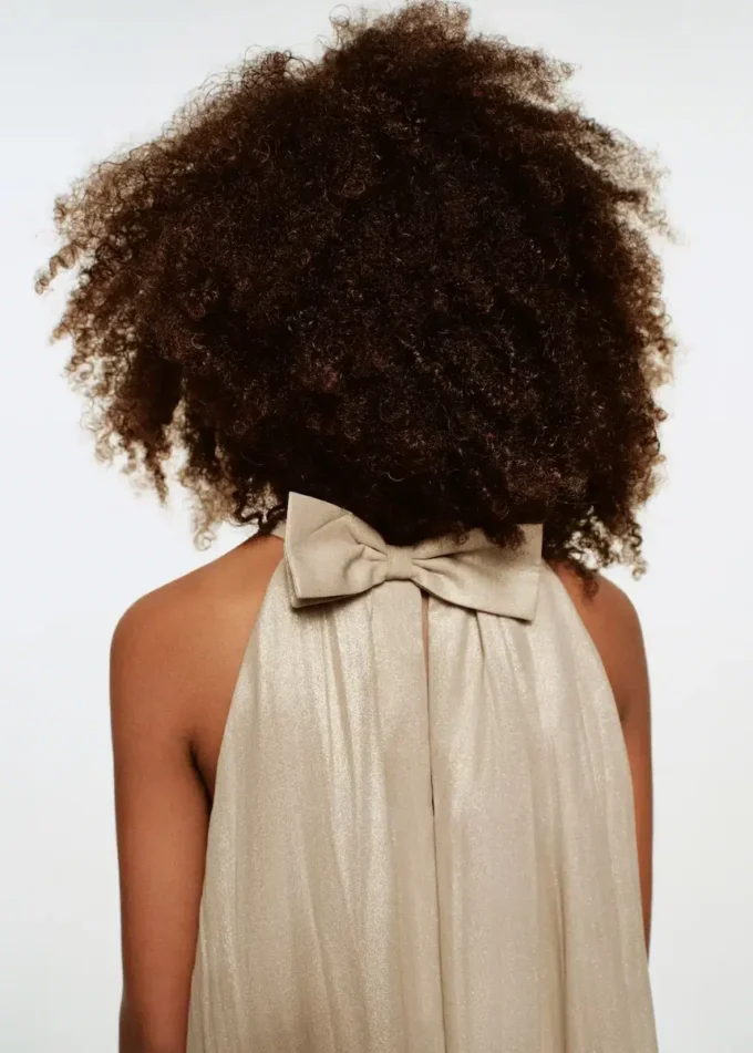 Kovové šaty s mašlí Kovové šaty s mašlí