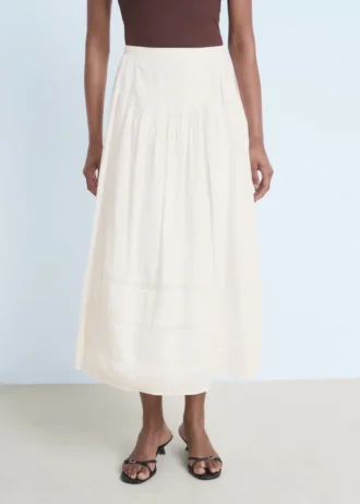 Krajková bavlněná sukně