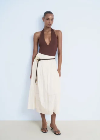 Krajková bavlněná sukně