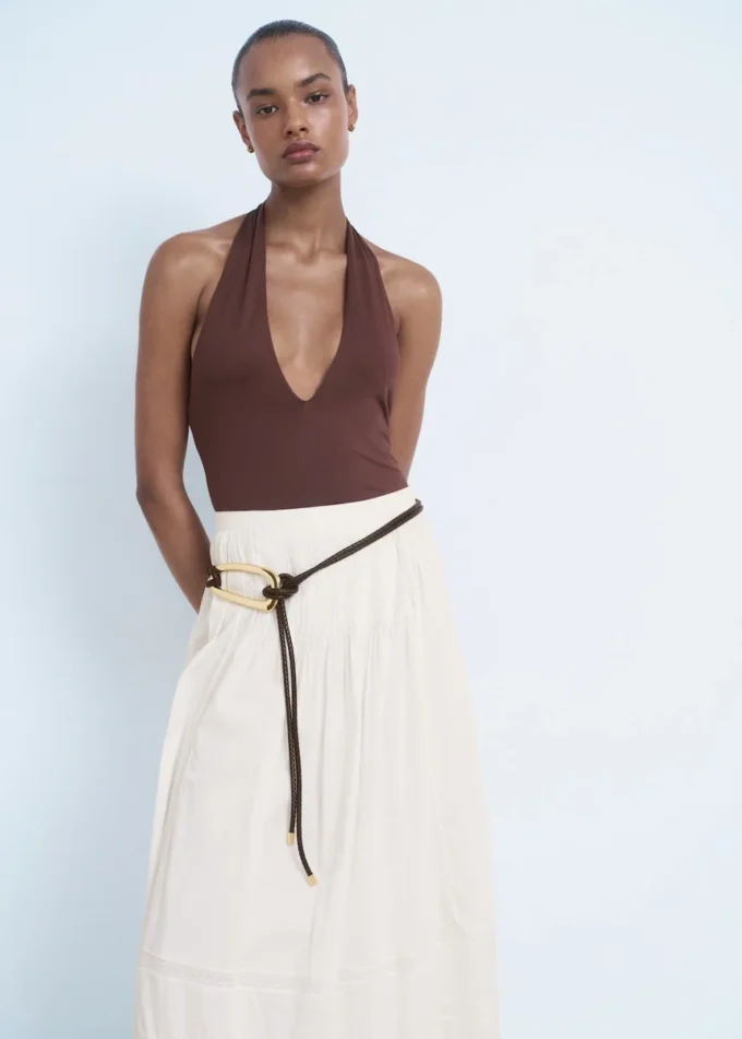 Krajková bavlněná sukně Krajková bavlněná sukně