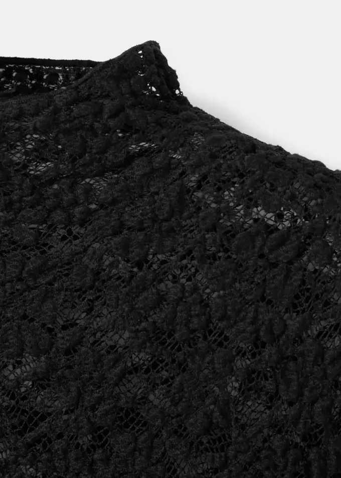 Krajkový top s perkinsovým límcem Krajkový top s perkinsovým límcem