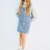 Krátká džínová zástěra Krátká džínová zástěra