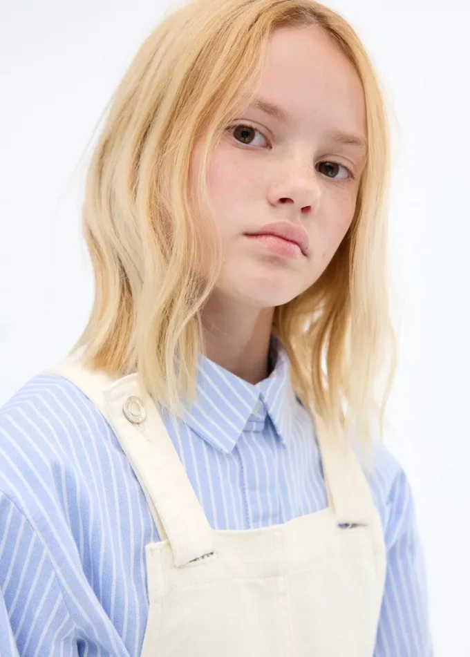 Krátká džínová zástěra Krátká džínová zástěra