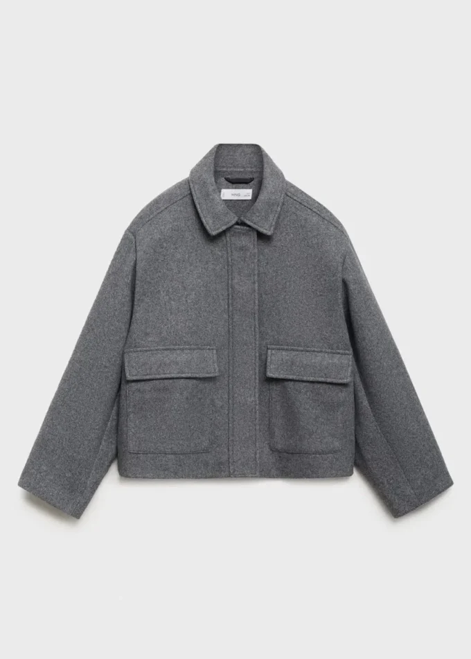 Krátký látkový kabát Krátký látkový kabát