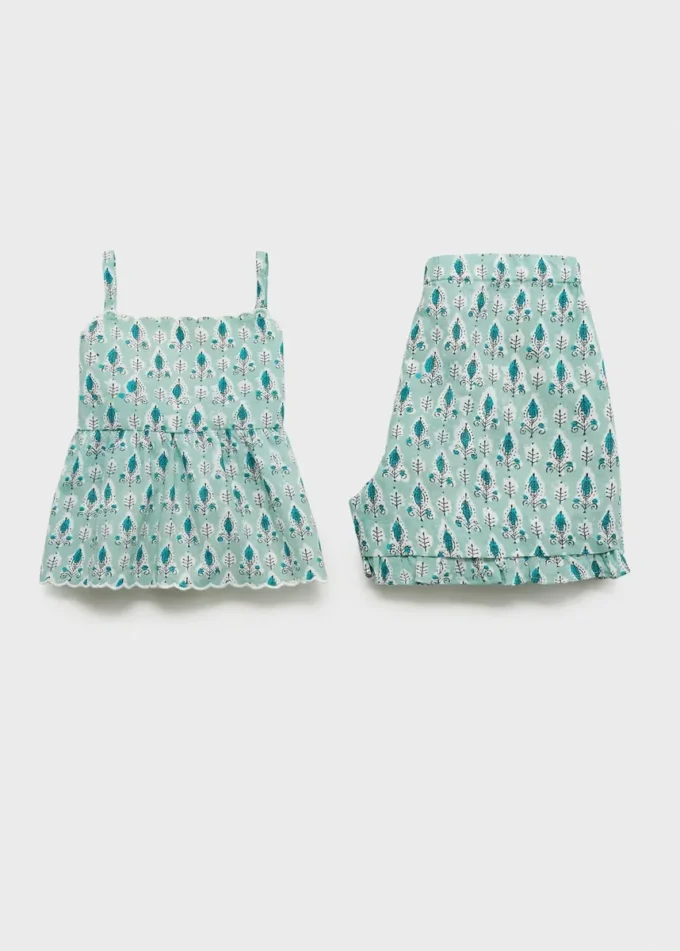 Krátké pyžamo s potiskem Krátké pyžamo s potiskem