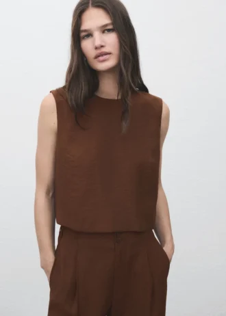 Krátký top na knoflíky Krátký top na knoflíky