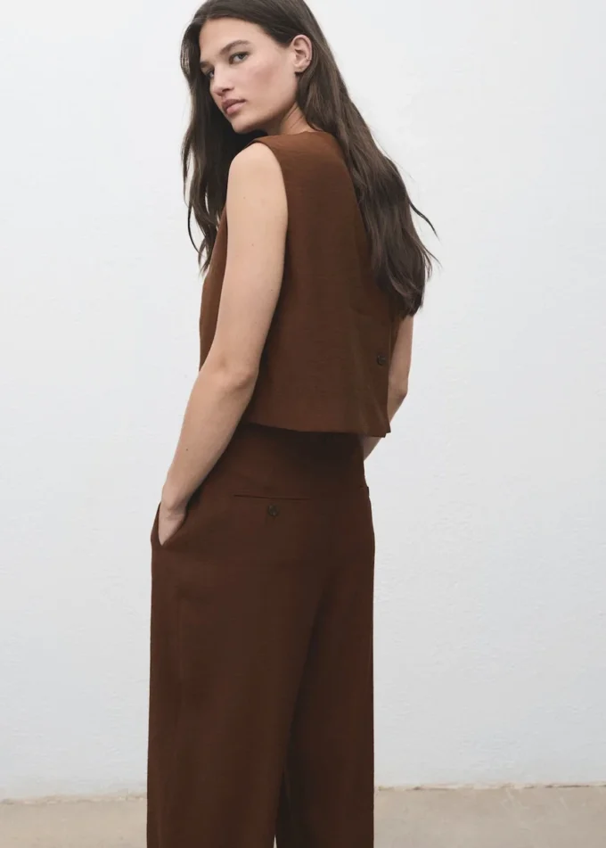 Krátký top na knoflíky Krátký top na knoflíky