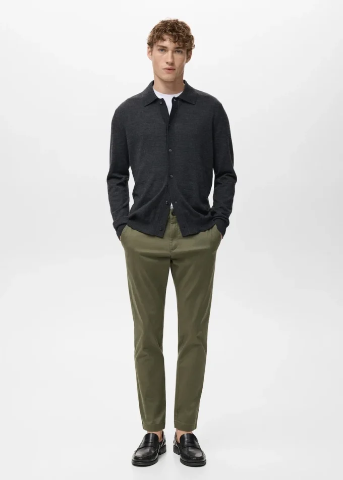 Krátké zúžené chino kalhoty Prato Krátké zúžené chino kalhoty Prato