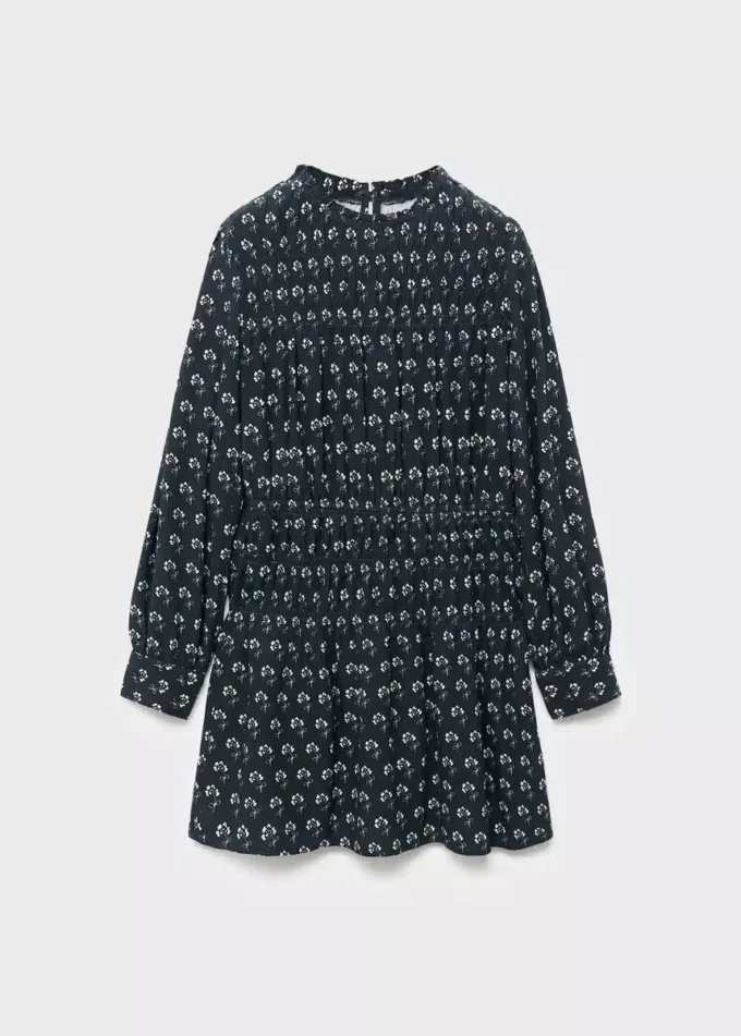 Květinové šaty s nafouknutými rukávy Květinové šaty s nafouknutými rukávy
