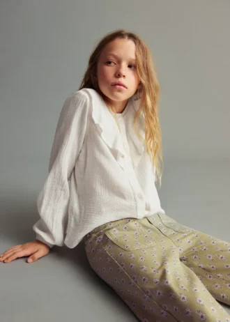 Květinové kalhoty culottes Květinové kalhoty culottes