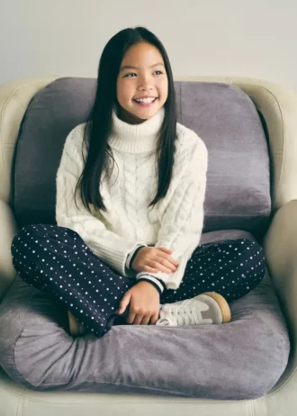 Květinové kalhoty z mikrokordury Květinové kalhoty z mikrokordury