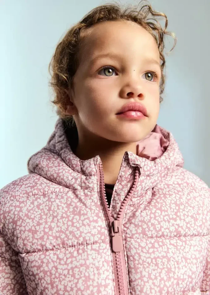 Květinová kapucová bunda Květinová kapucová bunda