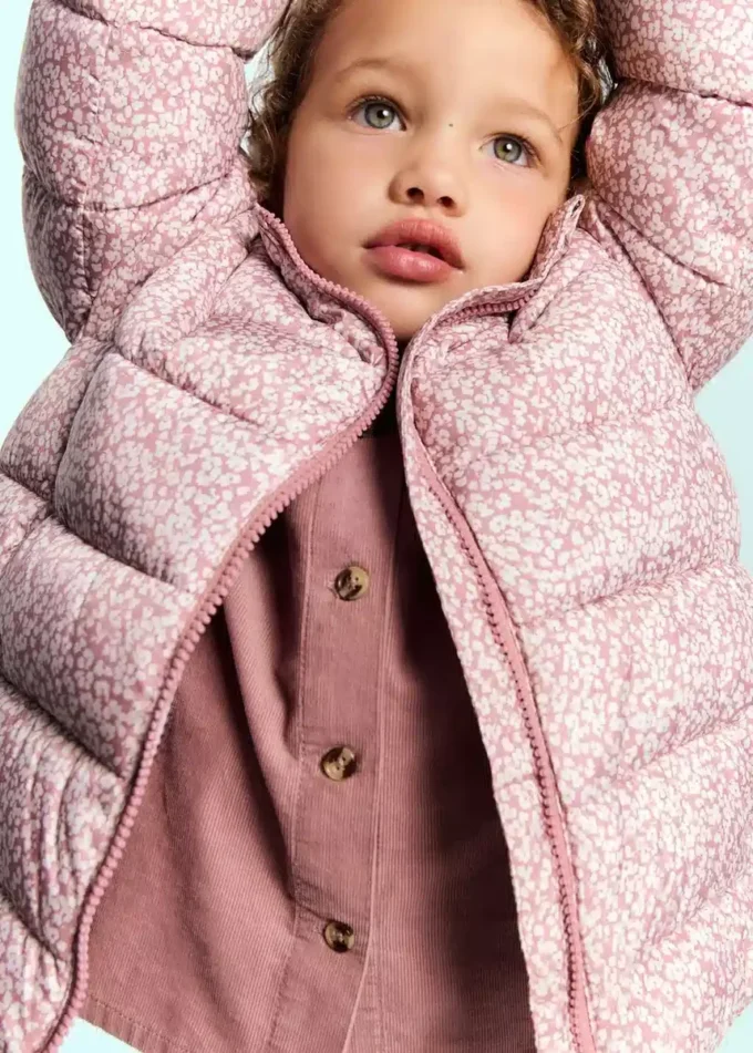 Květinová kapucová bunda Květinová kapucová bunda