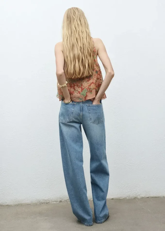 Květinová plisovaná blůza Květinová plisovaná blůza