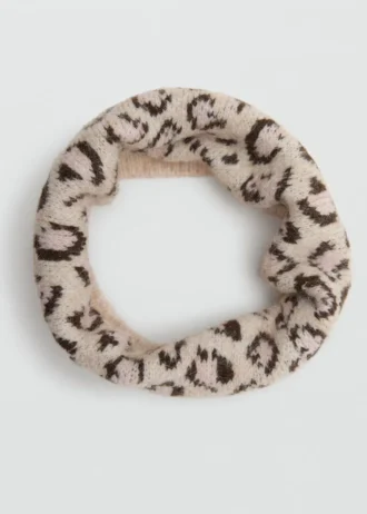 Šála s leopardím potiskem