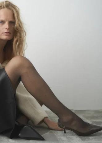 Lakované boty na podpatku