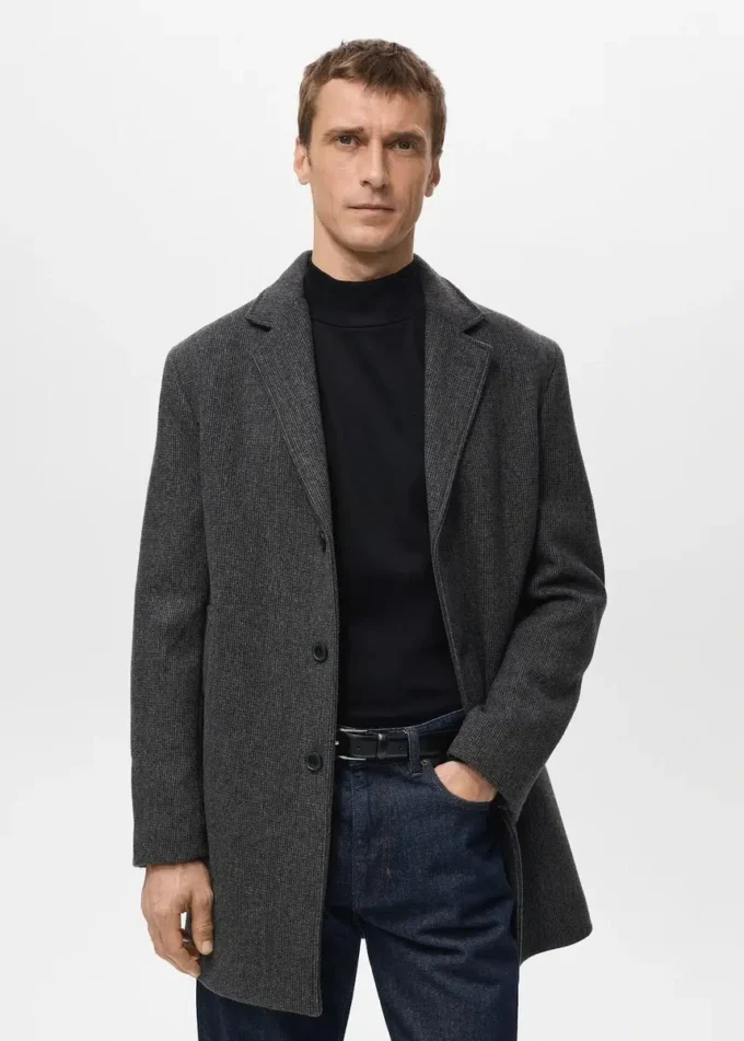 Lehký kabát z recyklované vlny Lehký kabát z recyklované vlny