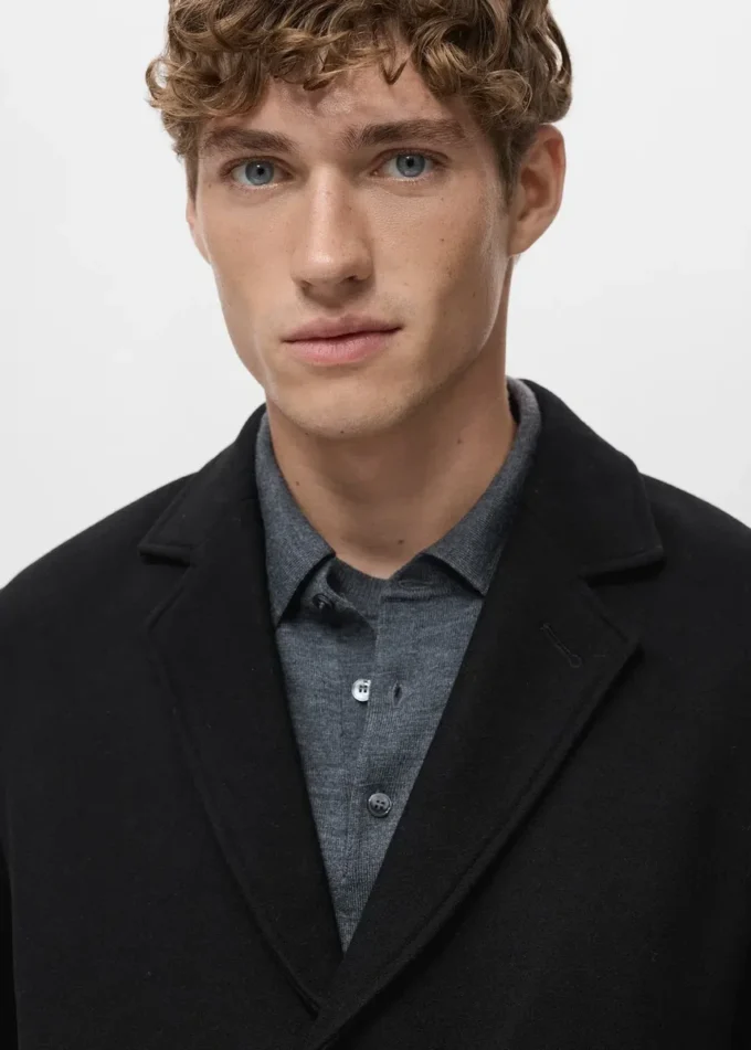 Lehký kabát z recyklované vlny Lehký kabát z recyklované vlny