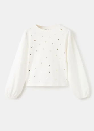 Lesklé bavlněné tričko