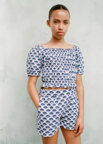 Lněná blůza s potiskem