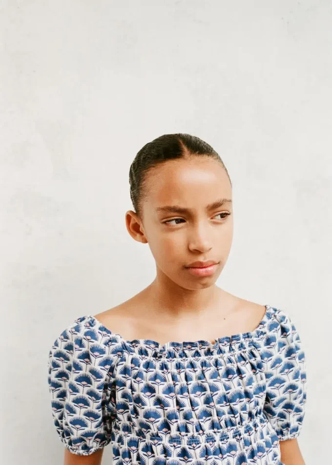 Lněná blůza s potiskem Lněná blůza s potiskem