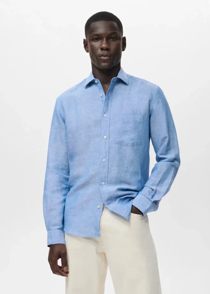 Lněná košile s kapsami Lněná košile s kapsami