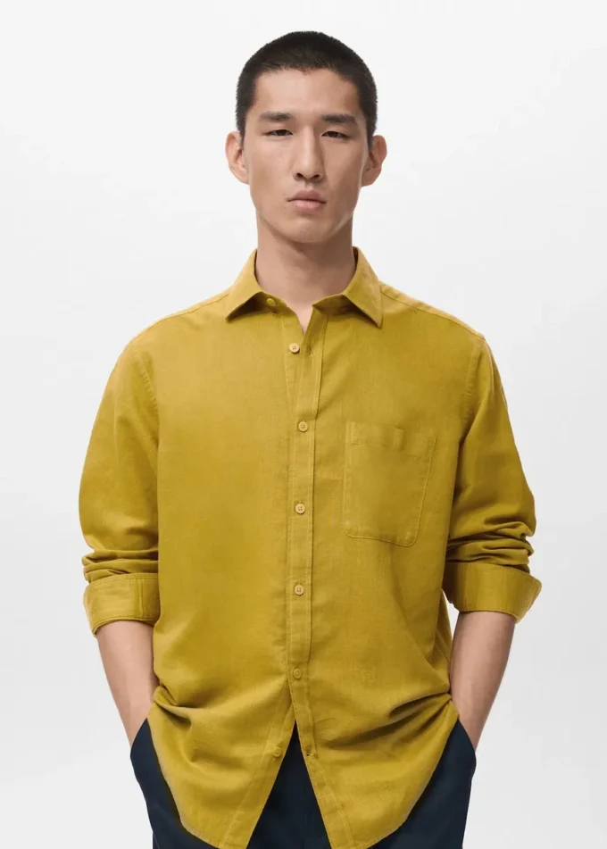 Lněná košile s kapsami Lněná košile s kapsami