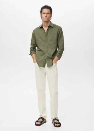 Lněná košile s kapsami Lněná košile s kapsami