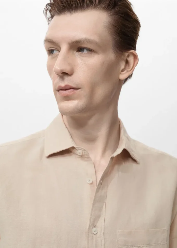 Lněná košile s kapsami Lněná košile s kapsami