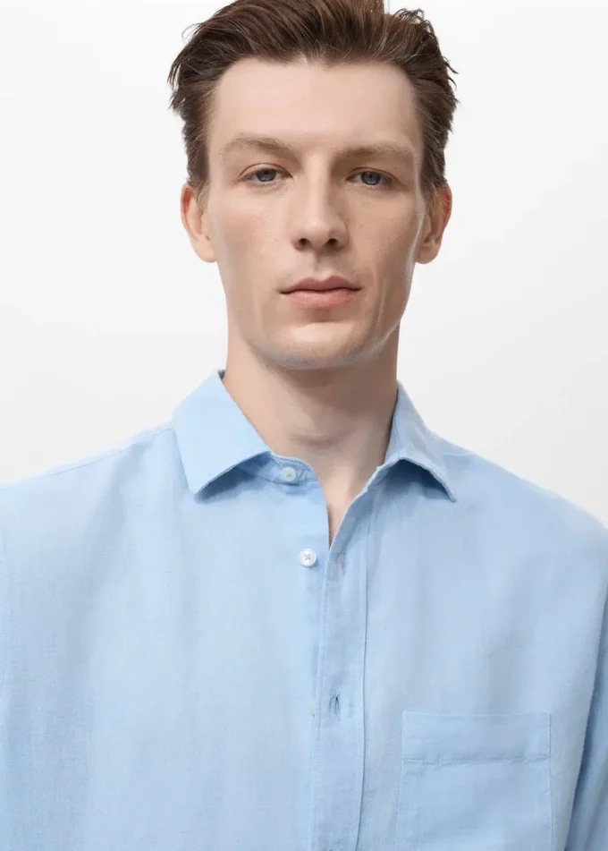 Lněná košile s kapsami Lněná košile s kapsami