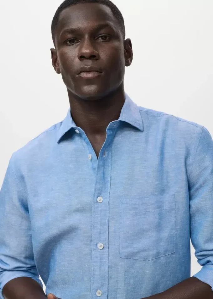 Lněná košile s kapsami Lněná košile s kapsami