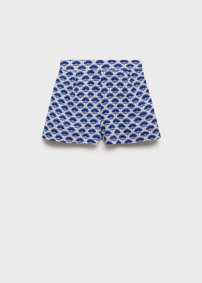 Lněné šortky s potiskem Lněné šortky s potiskem