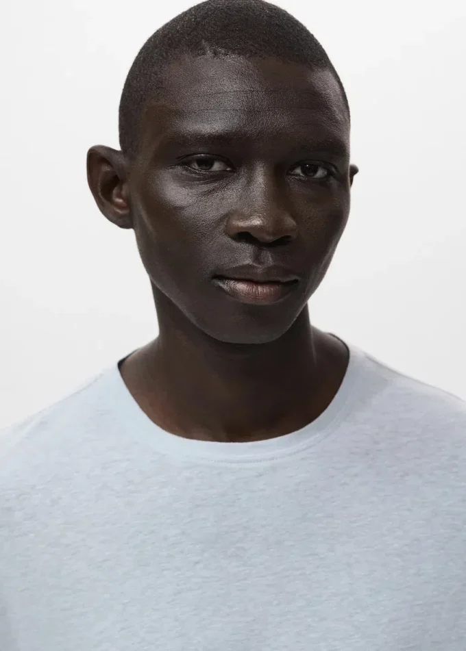 Lněné slim fit tričko Lněné slim fit tričko