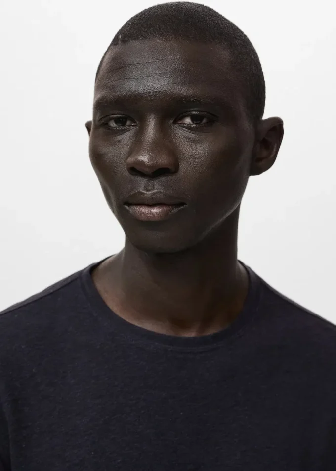 Lněné slim fit tričko Lněné slim fit tričko