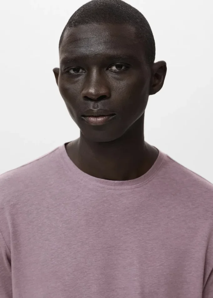 Lněné slim fit tričko Lněné slim fit tričko